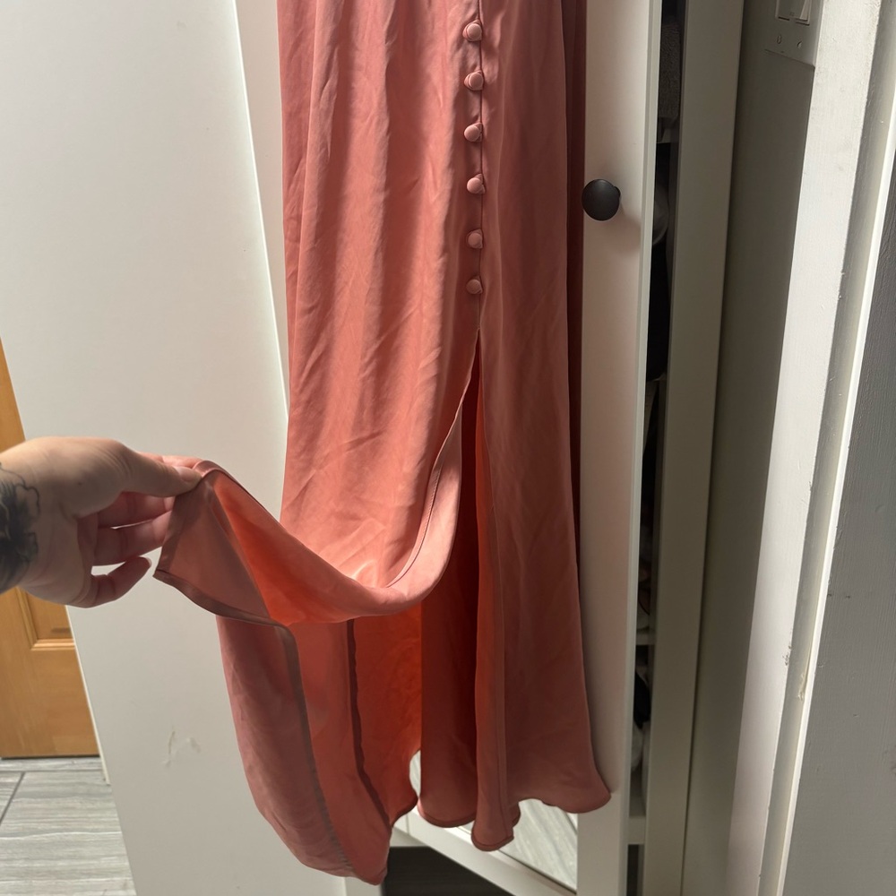 Zara Pink Dress with Button Detail - Picture 3 of 7